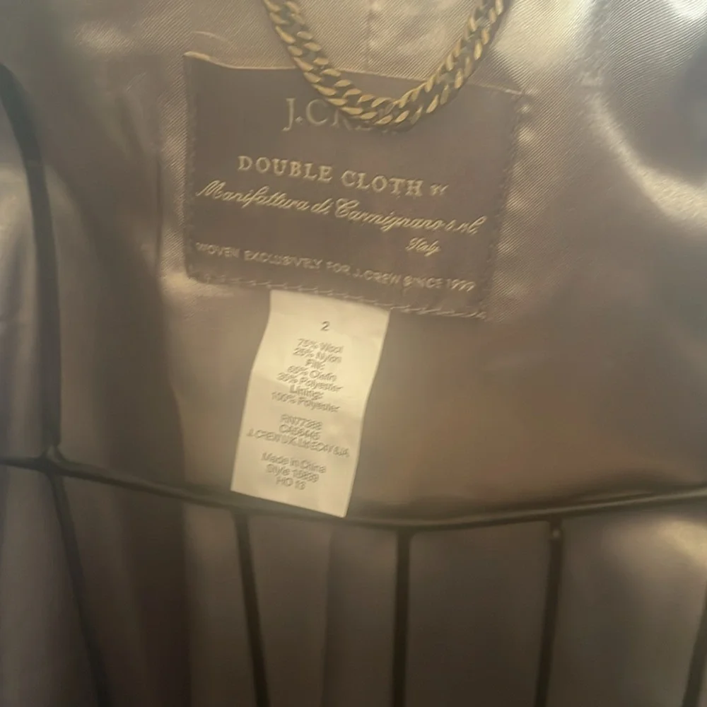 J.Crew double cloth coat. Size 2. - Picture 3 of 4